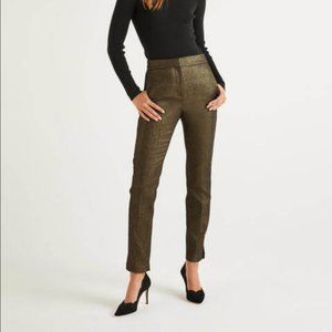 Boden Belgravia Gold Metallic Cropped Ankle Pant **Closet Closing**